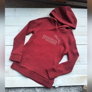 Puma Big Kids Boys Vibe Check Pack Sweatshirt Pullover Hoodie Red